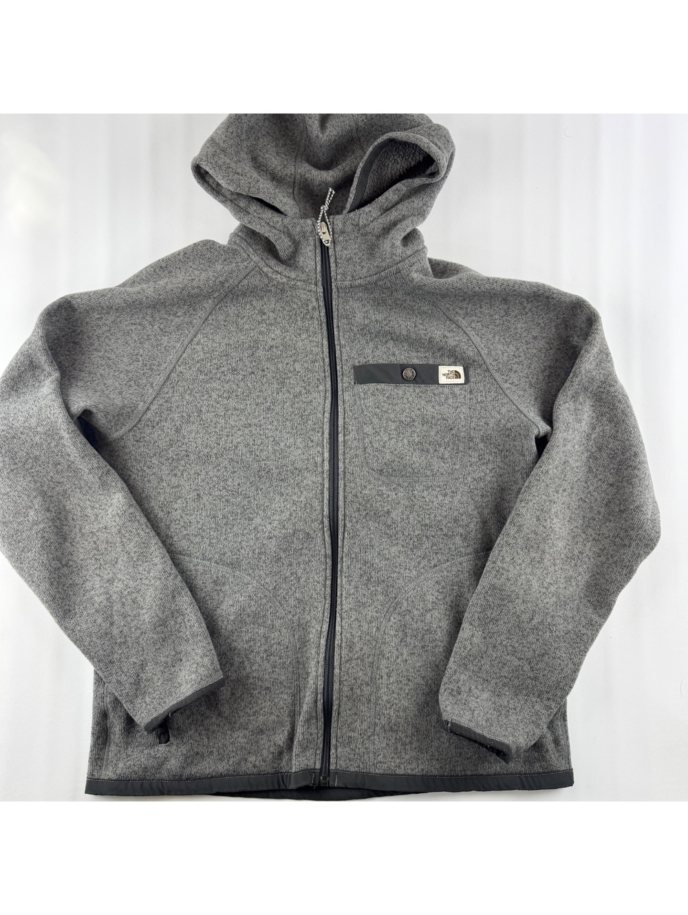 The North Face Men’s Medium Gray Full Zip Jacket- Read Description
